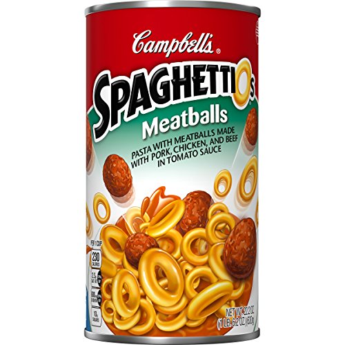 SpaghettiOs Pasta, Meatballs, 22.2 Ounce (Pack of 12) (Packaging May Vary)