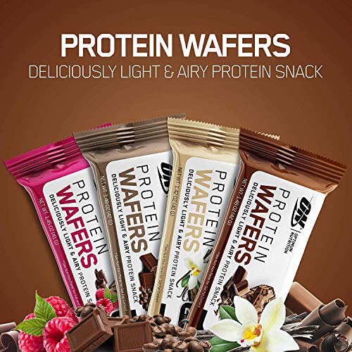 Optimum Nutrition High Protein Wafer Bars, Variety Sampler Pack, Includes 2 Chocolate Creme, 2 Mocha Creme, 2 Chocolate Raspberry Creme, 2 Vanilla Creme