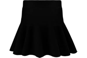 BROWNKNOT Toddler Girls Skirts Skorts Pleated Uniform Skirts Built in Shorts Stretchy Tennis Skort Athletic Flowy Skater Skirt for Girl