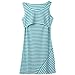 Nituyy Women Stripe Print Sleeveless Maternity Breastfeeding and Nursing Dress (M, Green)