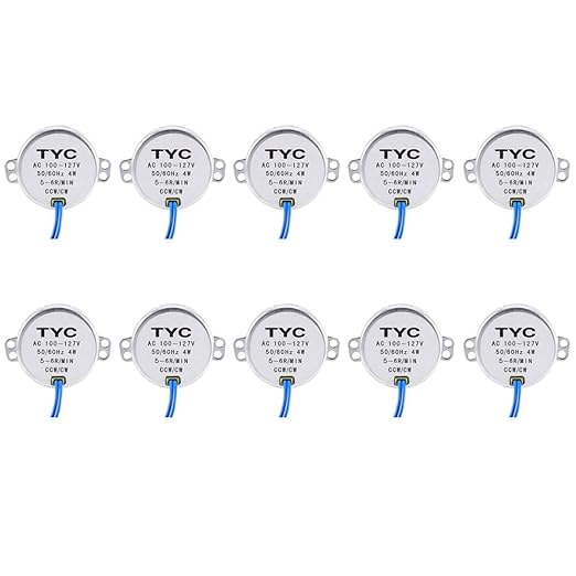 10pcs 5~6 RPM Motor síncrono de la placa giratoria del motor ...