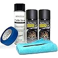 DipYourCar HyperDip Peelable Emblem Car Paint Kit - DIY Set with Cans of Automotive Spray Paint, Removable Auto Paint Kit Protection & Color for Car Badges, Anthracite Grey Automotive Paint (Anthracite Grey)