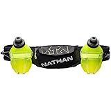 Nathan Hydration Running Belt Trail Mix Plus - Adjustable Running Belt – TrailMix Includes 2 Bottles/Flask – with Storage Poc