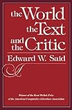 The World, the Text, and the Critic