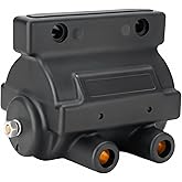 NEWHOW Ignition Coil 31609-65A 5 Ohm 12V Points Dual Fire for Harley | OEM 31609-72A 31609-73A; Harley FLH FXE FXR XLH Sportster; Shovelhead Panhead Ironhead; 5-ohm points coil 12V; 1965-1984