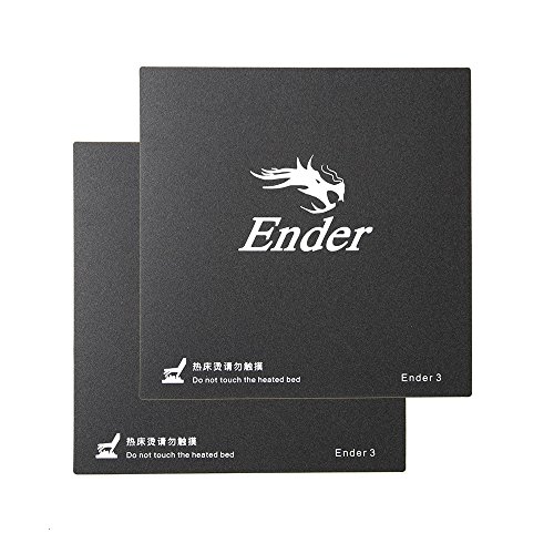 Creality Original Replacement 3D Printer Build Surface Plate for Ender-3 3D Printer 235X235MM (Pack of 2)