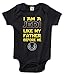 Rapunzie I Am a Jedi Like My Father Before Me Baby Bodysuit Cute Infant Baby Clothes (6-12 Months, Black)