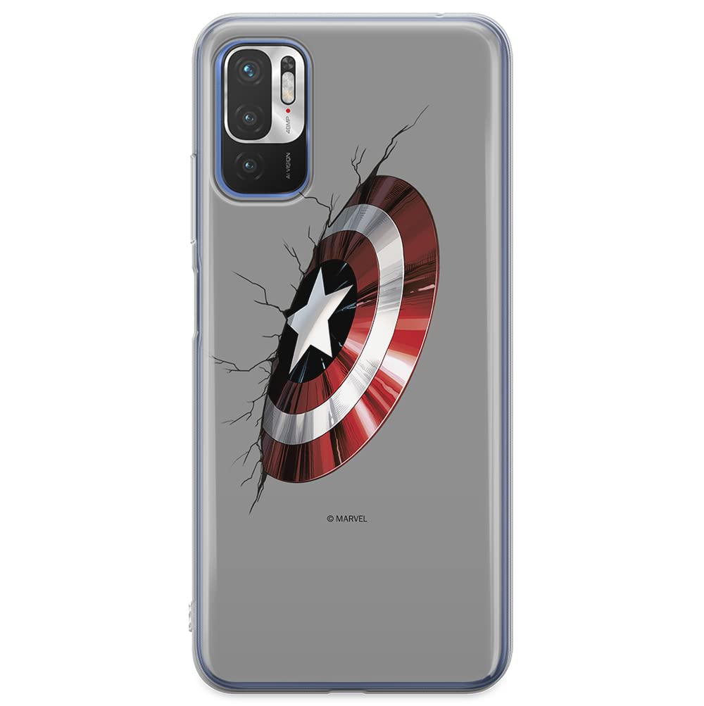ERT GROUP mobile phone case for Xiaomi REDMI NOTE 10 5G / POCO M3 PRO original and officially Licensed Marvel pattern Captain America 023 adapted to the shape of the mobile phone, case made of TPU