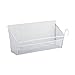 Yamix Shelf Baskets, Office Table Dormitory Bedside Hanging Storage Supplies Desktop Corner Shelves Basket Organizer Holder Containers with Hook - White