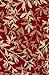 NEW Bamboo Red Floral Design Rubber backed non-slip Area Rug Carpet 3x5