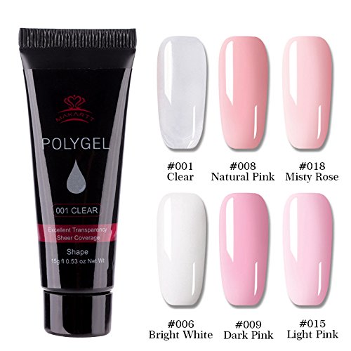 Makartt P-01 Poly Gel Kit PolyGel Nail Enhancement Professional Nail Technician All-in-One French Kit