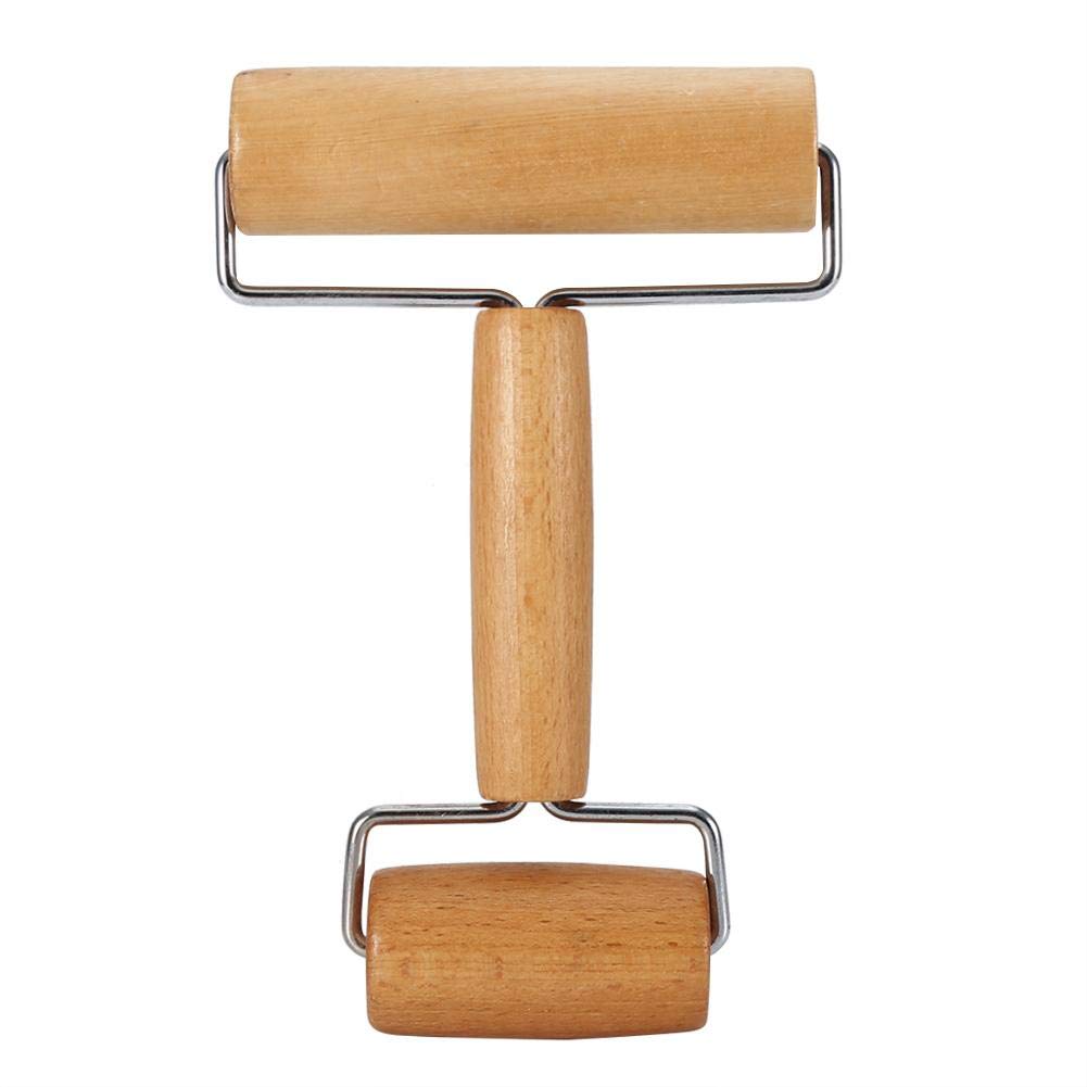TOPINCN Dough Baker Roller Set Wooden Rolling Pin Baking Kitchen Utensils for Pastry,Tortilla, Pizza, Cookie and More(#2)