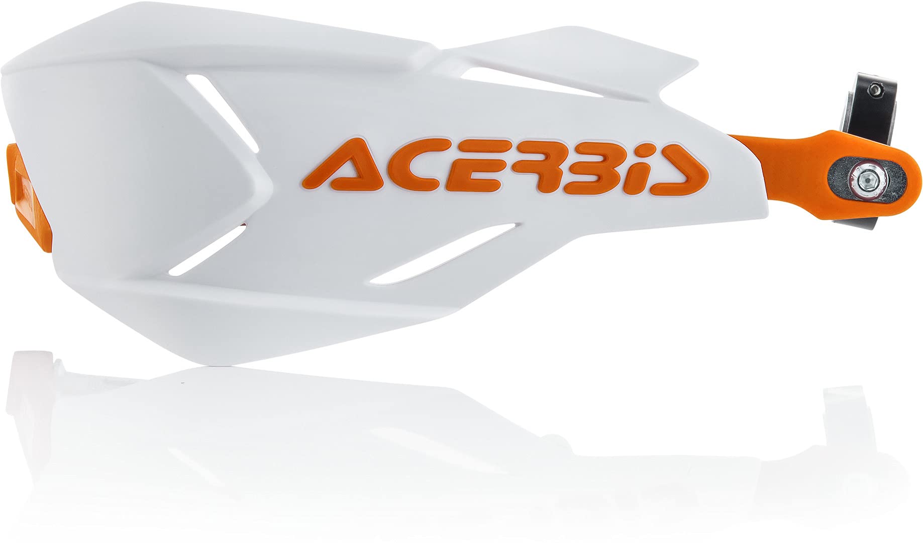 Acerbis 22397.229 Moto Hand Guards, White/Orange, Size Unifit โ image 1