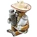 South of the Border Chihuahua Glass Salt and Pepper Shaker Set with Decorative Holder Figurine for Southwestern & Mexican Bar Sculptures and Statues As Kitchen Decor Spice Racks and Gifts for Pet or