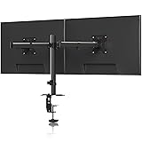 Pholiten Dual Monitor Stand, Heavy Duty Adjustable