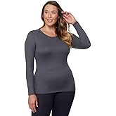 32 Degrees Heat Womens Ultra Soft Thermal Lightweight Baselayer Crew Neck Long Sleeve Top