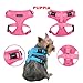 Authentic Puppia RiteFit Harness with Adjustable Neck, Pink, Large