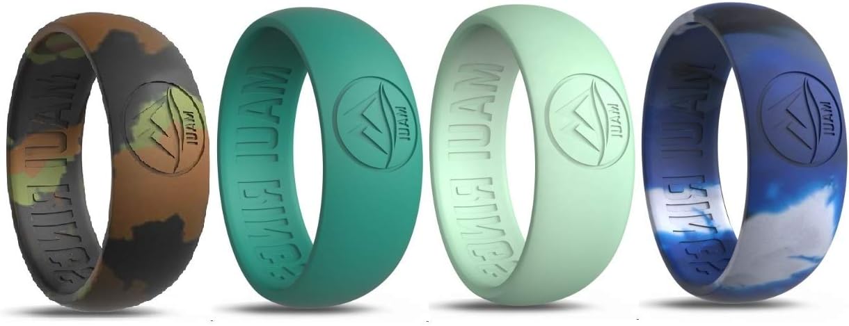 MAUI RINGS Silicone Wedding Ring Engagement Rings for Men Wedding Band Mens Ring Rubber Bands Rubber Ring Mens Rings Silicone Ring Surf Fitness