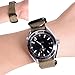 Ritche Christmas Gift 22mm Light Tan Military Ballistic Nylon Strap With Black Heavy Buckle Compatible with Timex weekender watch band, White Elephant Gifts, Stocking Stuffers for Men