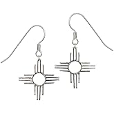 Tskies Enchantment Sterling Silver Dangle Earrings for Women Zia Pendant Luxury Southwest Jewelry…