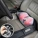 FITFIRST Neck and Shoulder Massager Shiatsu Kneading Massage with Heat for Home Office Travel Use (Grey)