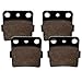 Caltric Brake Pads Fits SUZUKI 400 LTZ400 LT-Z400 QUADSPORT 2003-2014 Front Brakes
