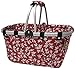 JanetBasket NB009-L Red Floral Large Aluminum Frame Basket