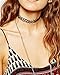 JANE STONE Choker Black Stretch Gothic Tattoo Henna Necklace