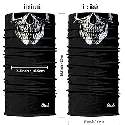 Obacle Skull Face Mask Half for Dust Wind UV Sun