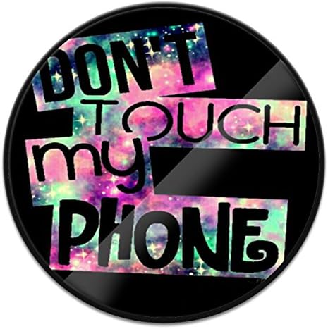 Multi-Function Holder and Mount,Expanding Stand Pop Grip Mount Socket for iPhone Cellphone Smartphones - Don't Touch My Phone Galaxy Black