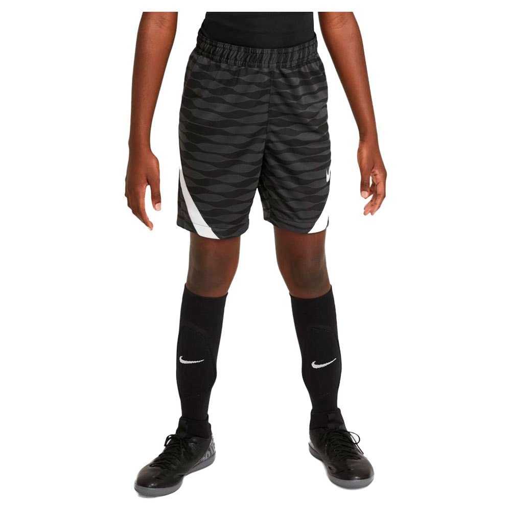 Nike Unisex_Child Dri-FIT Strike Sports Shorts, Black/Anthracite/White/White, 10-12 Years