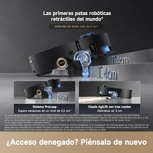 Aqua10 Ultra Roller Complete, Robot Aspirador, Autolimpieza del Rodillo, Supera Obstáculos de 8 cm, Vaciado Automático, 30.000 Pa de succión, Control Inteligente por Voz, Negro