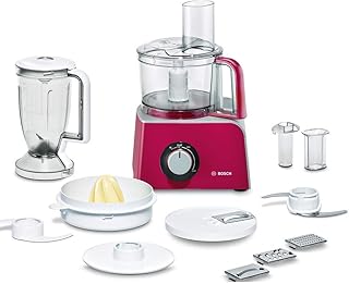 Bosch MCM42024 Kompakt-Küchenmaschinen-Set Styline MCM4 (800 Watt, Colour / inkl. integrierter Zubehörschublade) red Diamond