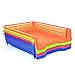 4-Tier - Plastic Desk Letter Organizer Tray Stackable Desktop Paper Holder, 4 Color Set