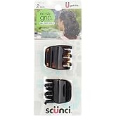 Scunci No-slip Grip Chunky Jaw Clips, 3.5 Cm, (Pack of 2)