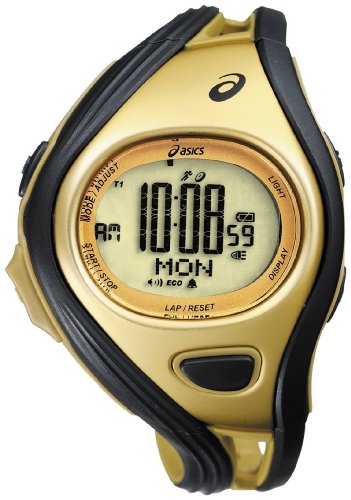 Asics Unisex Challenge CQAR0309 Gold Polyurethane Quartz Watch with Digital Dial