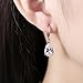 14K Gold Plated Teardrop Cubic Zirconia Dangle Earrings For Womens Best Gift (2 Pairs)