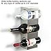 brightmaison BGT Alex Wine Rack Wall Mounted, Wine Bottle Holder for 9 Bottles, Kitchen Organization and Wine Storage Set of 3 Stainless Steel