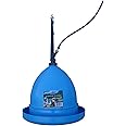 FARM-TUFF Automatic Hanging Poultry Waterer, Blue – Durable BPA-Free Plastic Chicken Waterer with Hose Hookup, Rust-Proof, Easy-Fill for Chickens, Ducks, Geese, Game Birds