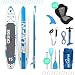Bluefin SUP Stand Up Inflatable Paddle Board with Kayak Conversion Kit | Ultimate iSUP Kayak Bundle (10'8" and 12'0") (Blue 15')