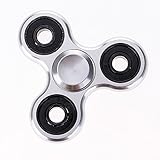 VANKER Fidget Spinner Toy Stress Reducer Ceramic Bearing - Perfect For ADD, ADHD, Anxiety, and Autism Adult Children (Metal Silver)