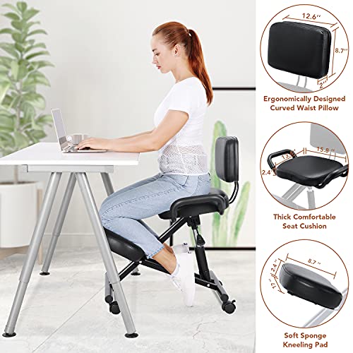 Ergonomic Kneeling Chair Office Home Chair with Adjustable Height for