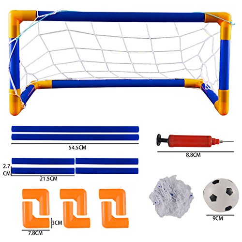 RuiyiF Soccer Goal Net for Toddlers Kids Includes Goal with Net Mini Soccer Ball Hand Pump Indoor Outdoor Backyard - Small - Thumbnail 3