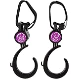 Stroller Hooks with Swivel – Multi Purpose Accessories – Conveniently Hang Diaper Bag and Purse