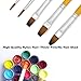 MZD8391 5PC Nylon Hair Wooden Art Paint Brush Set for Artist, Watercolor, Acrylics, Oil, Body, Nail, Face Painting