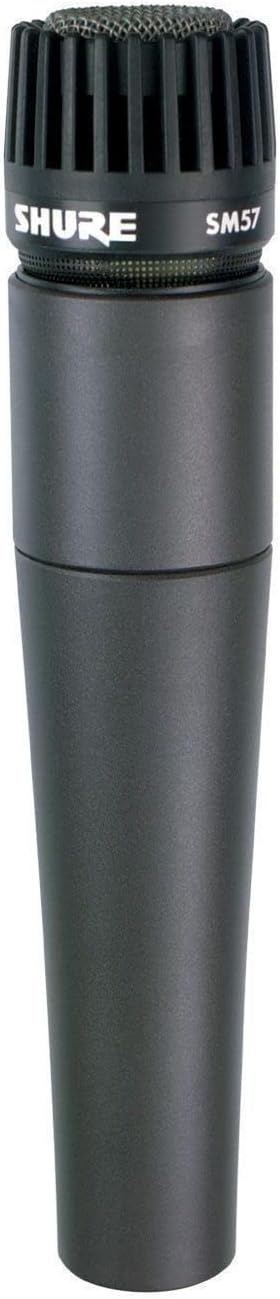 Shure SM57 Cardioid Dynamic Instrument Microphone with Clip & Case