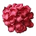 JUYO VONSAN 1000pcs Rose Petals Wedding Flowers Favors for You Special Wedding (Dark red)