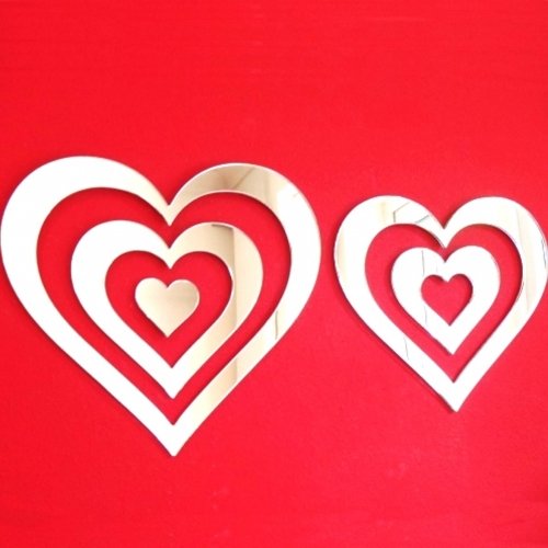 Super Cool Creations Heart Infinity Mirror - 45cm x 41cm