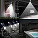 URPOWER Solar Lights Outdoor, 4th Generation Solar Spotlight 2-in-1 Waterproof Motion Sensor Energy-saving Solar Light Solar Landscape lights Outdoor Security Wall Light for Garden, 2Pack (Cool White)
