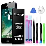 Battery Model iP 5C 5S, Trswyop Internal Li-ion Battery Replacement with Complete Repair Tool Kits Repair - 2 Year Warranty